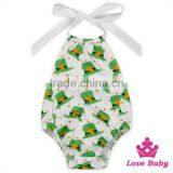 St.Patricks Day Baby Clothing Designs Of Punjabi Suits Printed Green Hat Adult Romper Pajamas Onesie thumbnail-1