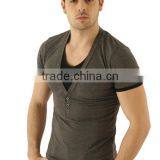 Custom Bulk V-neck Latest t Shirt Designs for Men thumbnail-2