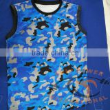Basketball Shirt , Camo design sublimation Top and short