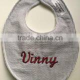 New Arrival Baby Shower Gift Seersucker Bib thumbnail-4