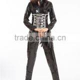 2015 Instyles Walson Lady Sexy Black Pvc Lingerie Catsuit Thick Lingerie Latex Rubber Pvc Costume 2 Way Zip thumbnail-4