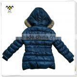 China High Quality Fur Hooded Quilted Softshell Jacket thumbnail-4
