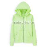 Light Jersey Cotton Fashion Zip up Blank Hoodie Sweatshirt thumbnail-1