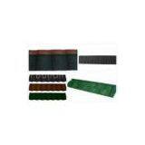 Aluminum Coating Stone Lightweight Metal Roof Tiles / Circular Outdoor Roofing Shingle thumbnail-1