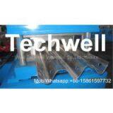 15KW Highway Guardrail Roll Forming Machine With 7 Rollers Leveling For W Beam Guardrail