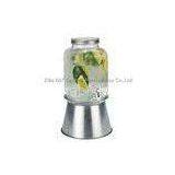 1.05 Gallon Glass Water Dispenser With Spigot , Lid for Party or Restaurant thumbnail-1