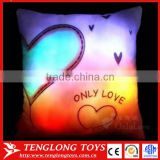 hot sellling colorful shining led glowing pillow