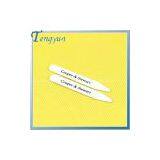 Milky White Collar Stay With Printing Logo