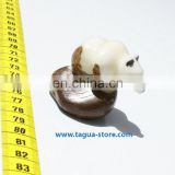 Hand Carved Tagua Figurine Panda Bear, Art Of Ecuador