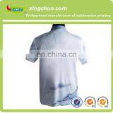 2015 Summer Latest Design Landscape Painting Sublimation Printing Polo t Shirt for Man in Short Sleeve thumbnail-4