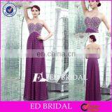 CE430 Attractive China Factory Sweetheart A-Line Beaded Bridesmaid Dress Royal Purple thumbnail-1