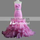 ED Bridal Sweetheart Neckline Pleated Organza 2017 Fat Women Mermaid Prom Dress 2017 thumbnail-3