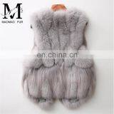 Popular Lovely Fox Fur Vest Beautiful Good Quality Girl Fox Short Fur Vest thumbnail-4