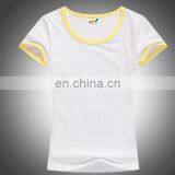 Girl's Round-neck T-shirt With Short Sleeves and Color End for Collar and Sleeves thumbnail-6