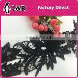Black High Quality Embroidery Polyester Lace thumbnail-4