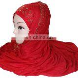 2017 Stole For Casual Party Wear / Fashionable Embroidery Scarves Designs Headscarf / Stretchable Hijab Dupatta thumbnail-4