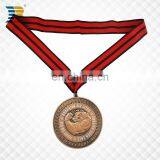 Brazil Custom Copper Award Jiu-jitsu Medal With Ribbon