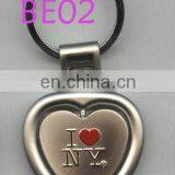 Personalized Human Red Heart Shaped Meta Keychain for Couple thumbnail-2