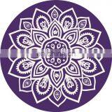 Eco Friendly Custom Print Logo 100% Natural Rubber Suede Yoga Mat thumbnail-4