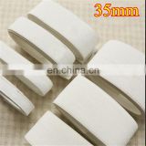 Higher Quality White Rubber Elastic Braid Band Tape 35mm knitted elastic fastener