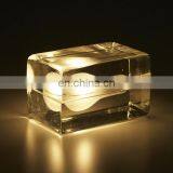 Modern Contemporary Hotel Bedroom Table Lamps With Glass Shades LED Ice Cube Table Lamp thumbnail-4