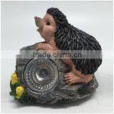 Solar Power Rechargable Small Hedgehog Solar Light thumbnail-1