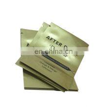 Gold Printed Cosmetic Sealed Bag Small Size Tea Sachet Food Plastic Snack Heat Seal Gravure Printing Three Side Sealed Bag thumbnail-1