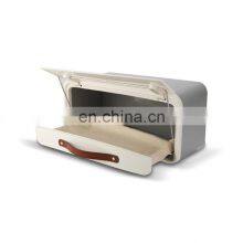 Large Bread Box Kitchen Counter Loaf Decorative Stainless Steel Bread Storage Bin thumbnail-5