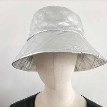 Women's Leather Diamond Quilting Bucket Hats thumbnail-1