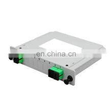 1*2 Way SC APC Card Plug-in Type GPON Passive Optical Splitter Coupler