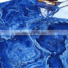 Wholesale Blue Veins Egyptian Artificial Marble Floor Tiles thumbnail-3