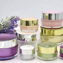 Acrylic Luxury Cream Jars Cosmetic Jars 10g 20g 50g Lids Glass Jar With Screw Top Lid High Quality thumbnail-3