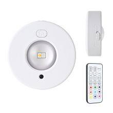 RGB White Led Night Light with IR Remote Control Rechargeable Lamp Wireless Under Cabinet Lights Spotlight for Display Closet