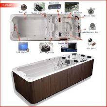 Ponfit Spa With 1 Lounge Luxury Swimming Spa Hot Tub Combo Hydro Spa Pool thumbnail-5