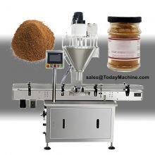Automatic Bottle Seasoning Coffee Flour Chilli Milk Powder Filler Auger Filling Machine