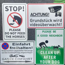 Metal Signs - Personalized Signs for Office, Home, Road, Garden, Hazard, Parking