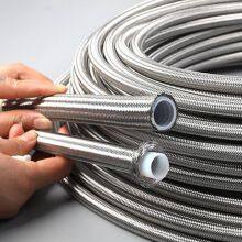 Flexible Corrugated PTFE Hydraulic Hose Braided With 304 Stainless Steel thumbnail-1