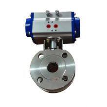 Pneumatic Valve Factory Direct Clamp Connection Thin Type Ball Valve With Pneumatic Actuator thumbnail-5