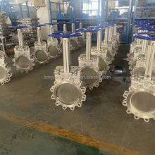 Factory ANSI Wafer Type Knife Gate Valve Pn10 Bidirectional SS304 Disc Knife Gate Valve for Filter Residue Slurry thumbnail-5