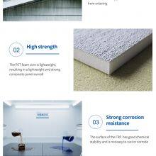 Anti-Scratch FRP PET Composite Board Retail Kiosk Countertop Panel Durable High Gloss Commercial Service Area FRP Sandwich Panel thumbnail-3