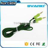 2016 New Premium 100% Test High Quality Car Audio Composite Audio Cable, 3.5mm Stereo Male to Male Audio Aux Cable Free Samples Supplier's Choice thumbnail-1