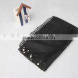 Wholesale Autumn Winter Latest Fashion Cute Lovely Pearl Beads Gauze Lace Girl Scarf thumbnail-4