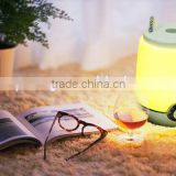 2016 Portable LED Music Lamp Table Led Lamps with Handle - Yellow/whiteChanging Light