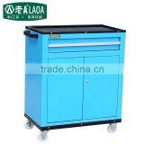 LAOA Green Color Steel Metal Portable Drawer Heavy Duty Workshop Garage Tool Trolley thumbnail-5