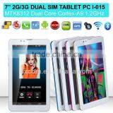 New 7 Inch Core Tablet pc Android MTK8312 With Bluetooth, 3G Phone Call, GPS thumbnail-1