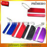 Aluminum luggage tag boarding card checked trolley case signage colorful dogtag key chain