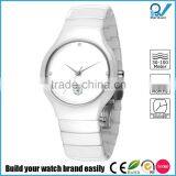 PVD Rosegold/Silver Ceramic Case Crystal Diamond and Ceramic Band Women Crystal Sapphire Ceramic Watch Brands thumbnail-2