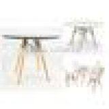Plastic Children Table and Chairs , Modern Kids Table for Sale HYT-01 thumbnail-5