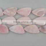Semi-Precious Stone Pink Opal Triangle Natural Gemtone Loose Beads thumbnail-3