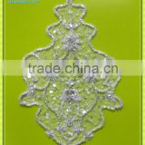 beaded embroidery applique for garment M009B